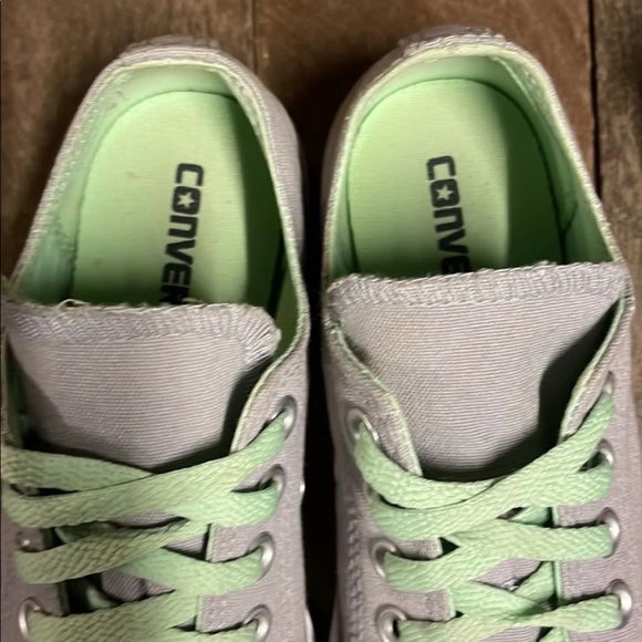 Converse Women’s Chuck Taylor All Star Green/Grey Sneakers Size 7 - Picture 5 of 8